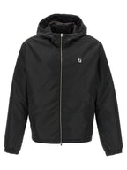 Black Polyester Shell Jacket