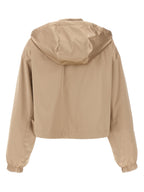 Brown Polyester Shell Jacket