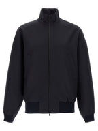 Blue Virgin Wool Full-Length Jacket