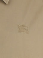 Beige Cotton Full-Length Jacket