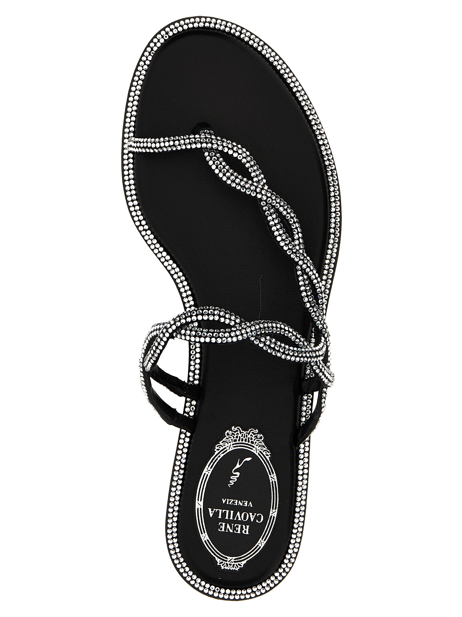 Black Satin Slides