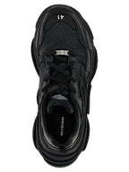 Black Polyethylene Athletic Sneakers