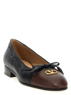 Multicolor Calfskin Ballet Flats