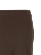 Brown Acetate Mini Skirt