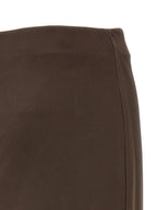 Brown Acetate Mini Skirt
