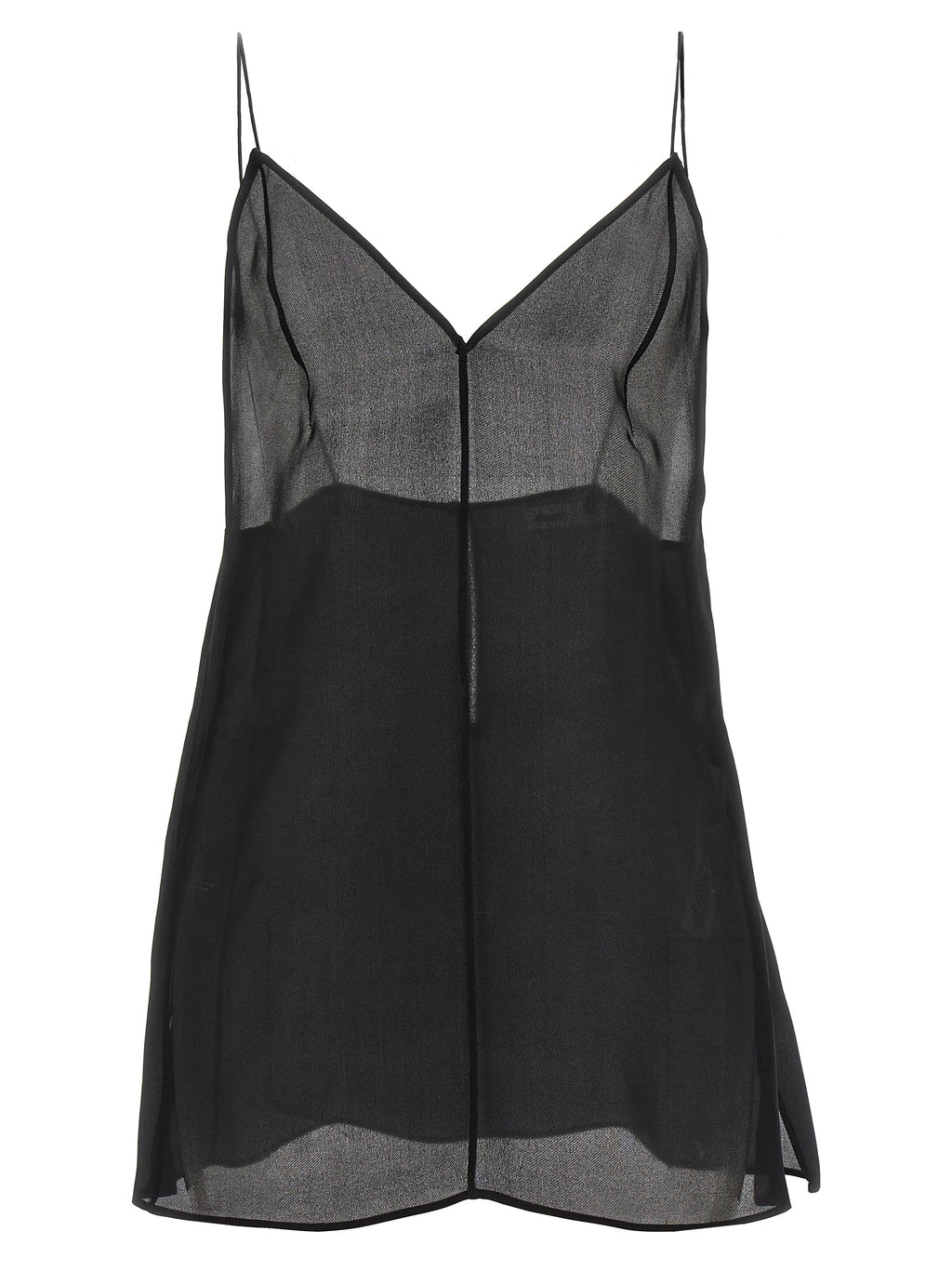 Black Silk Tank Tops