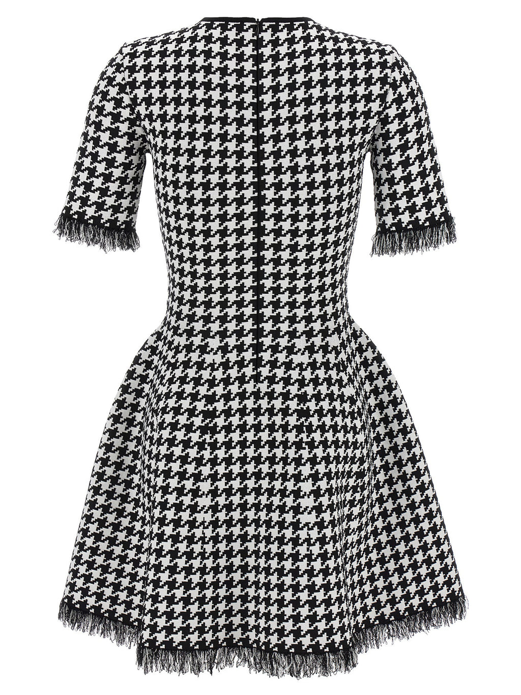 Bicolor Viscose Short Dress