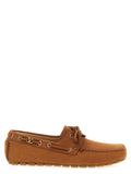 Brown Calfskin Slip-On Loafers