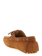 Brown Calfskin Slip-On Loafers