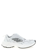 White Cowhide Athletic Sneakers