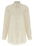 White Silk Blouse
