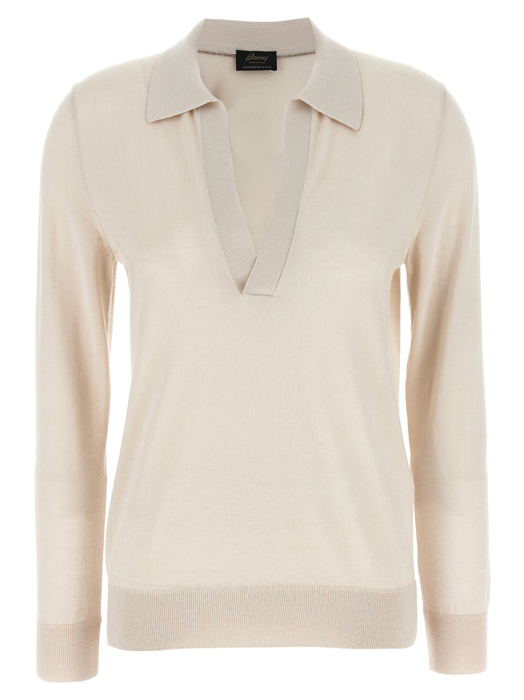 Beige Cashmere Polo Shirt