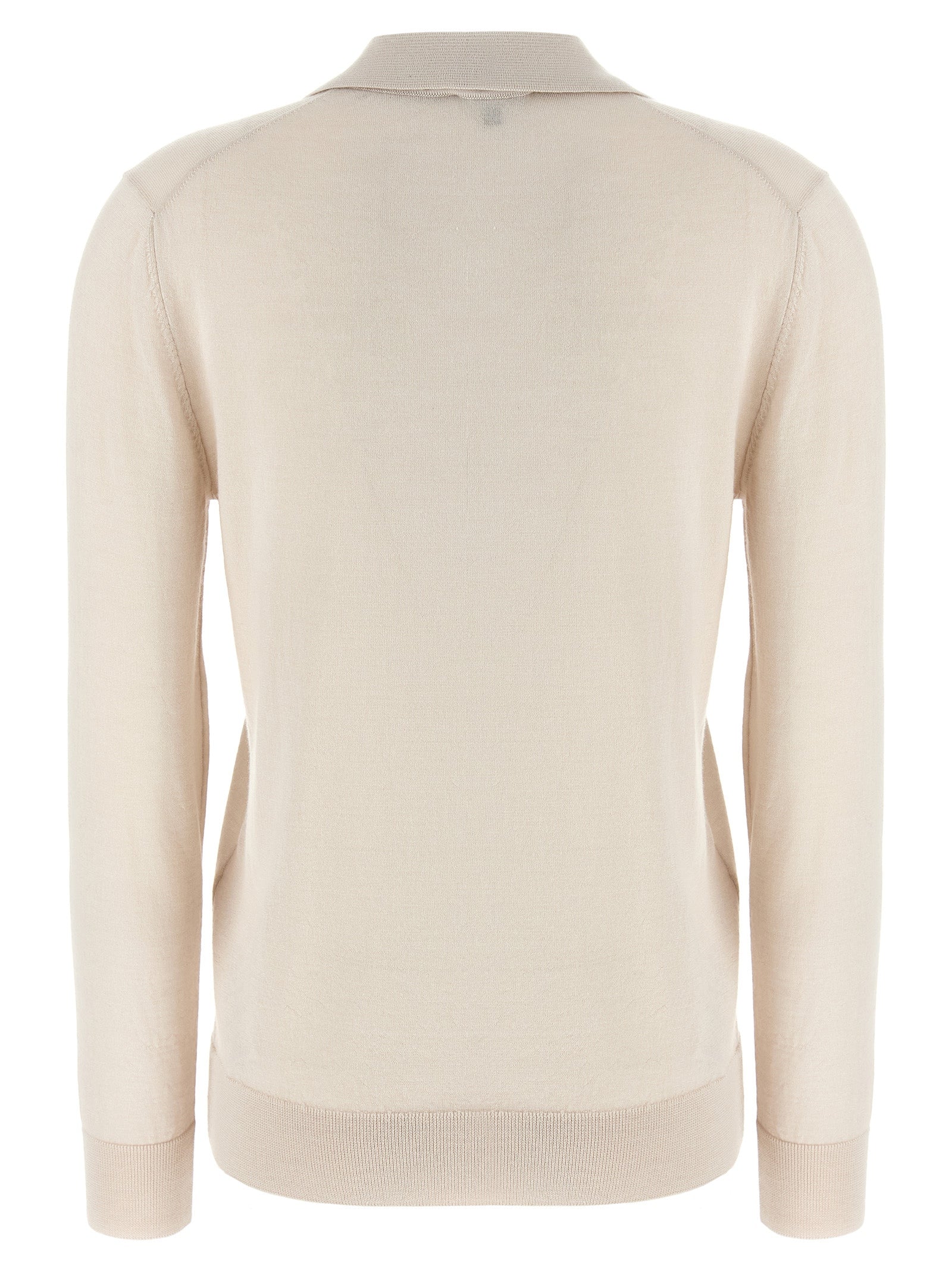 Beige Cashmere Polo Shirt
