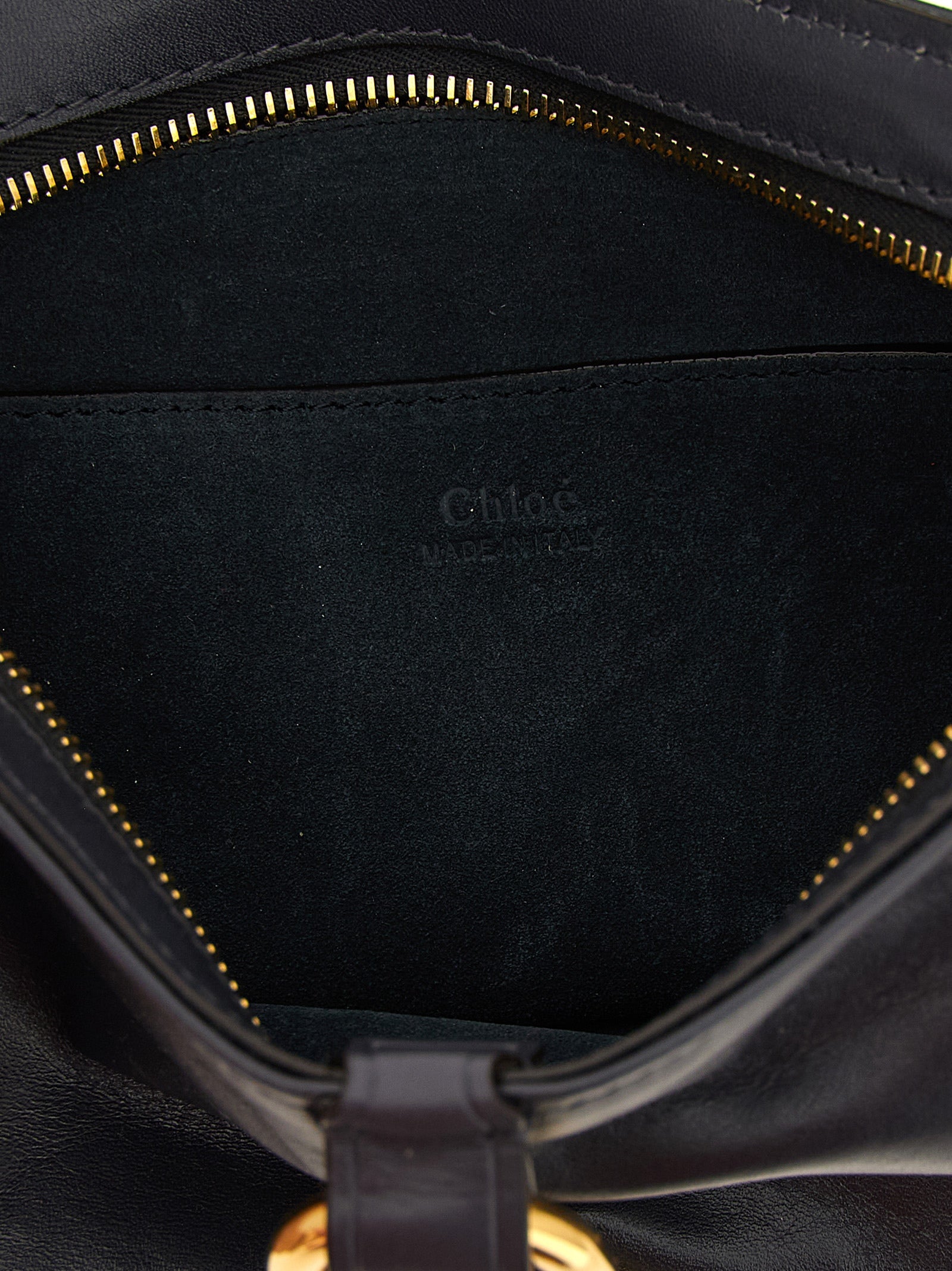 Black Cowhide Shoulder Bag