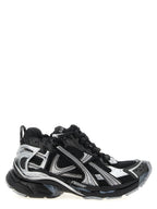 Black Polyethylene Athletic Sneakers