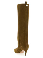 Bicolor Goatskin Over The Knee
