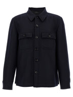 Blue Wool Blouse