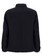 Blue Wool Blouse