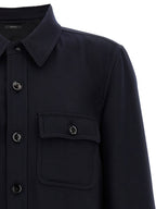 Blue Wool Blouse