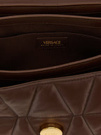Brown Lamb Leather Shoulder Bag
