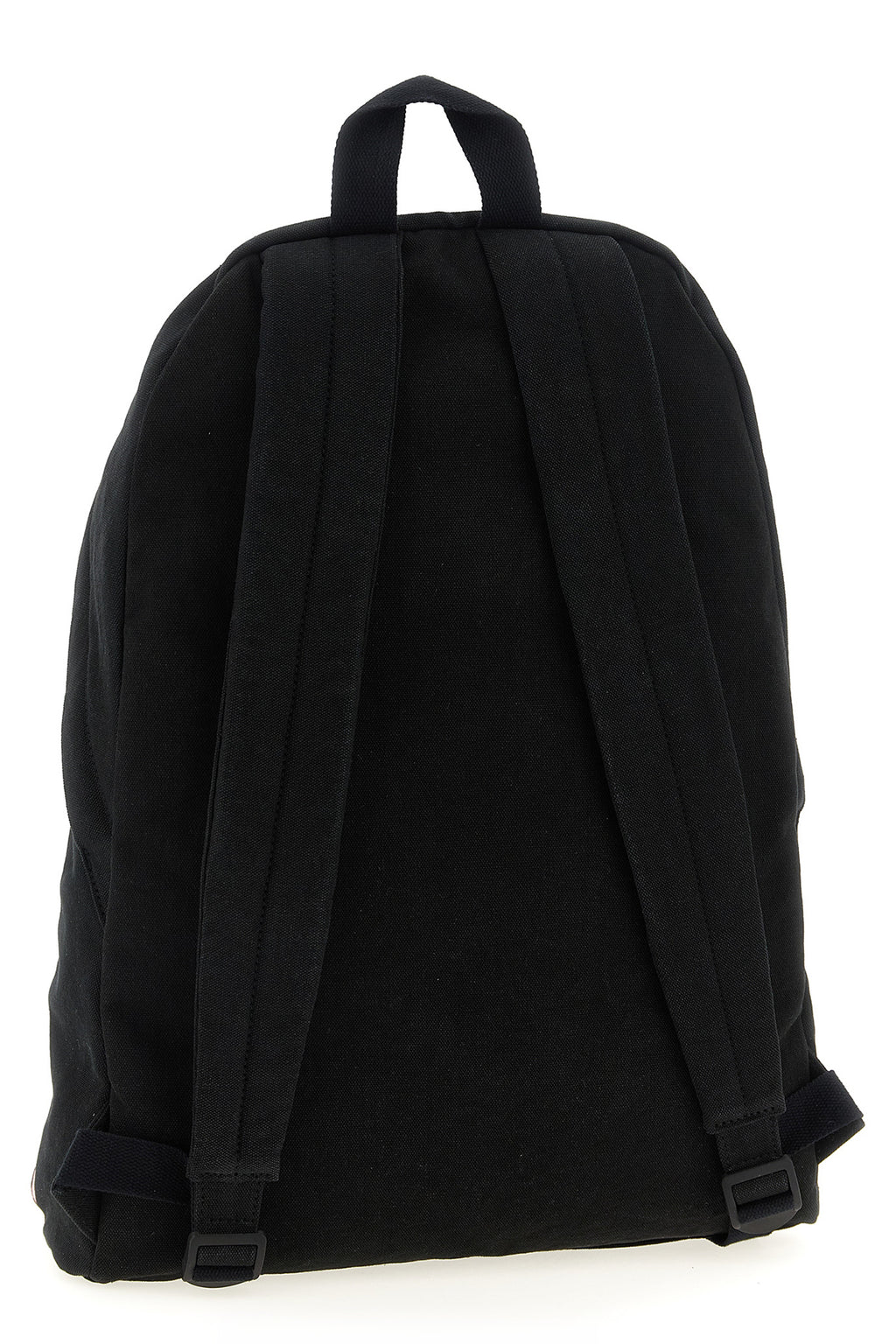 Black Cotton Backpack