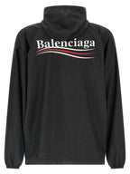 Black Polyester Shell Jacket