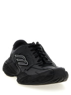 Black Calfskin Athletic Sneakers