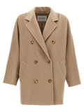 Beige Virgin Wool Coat