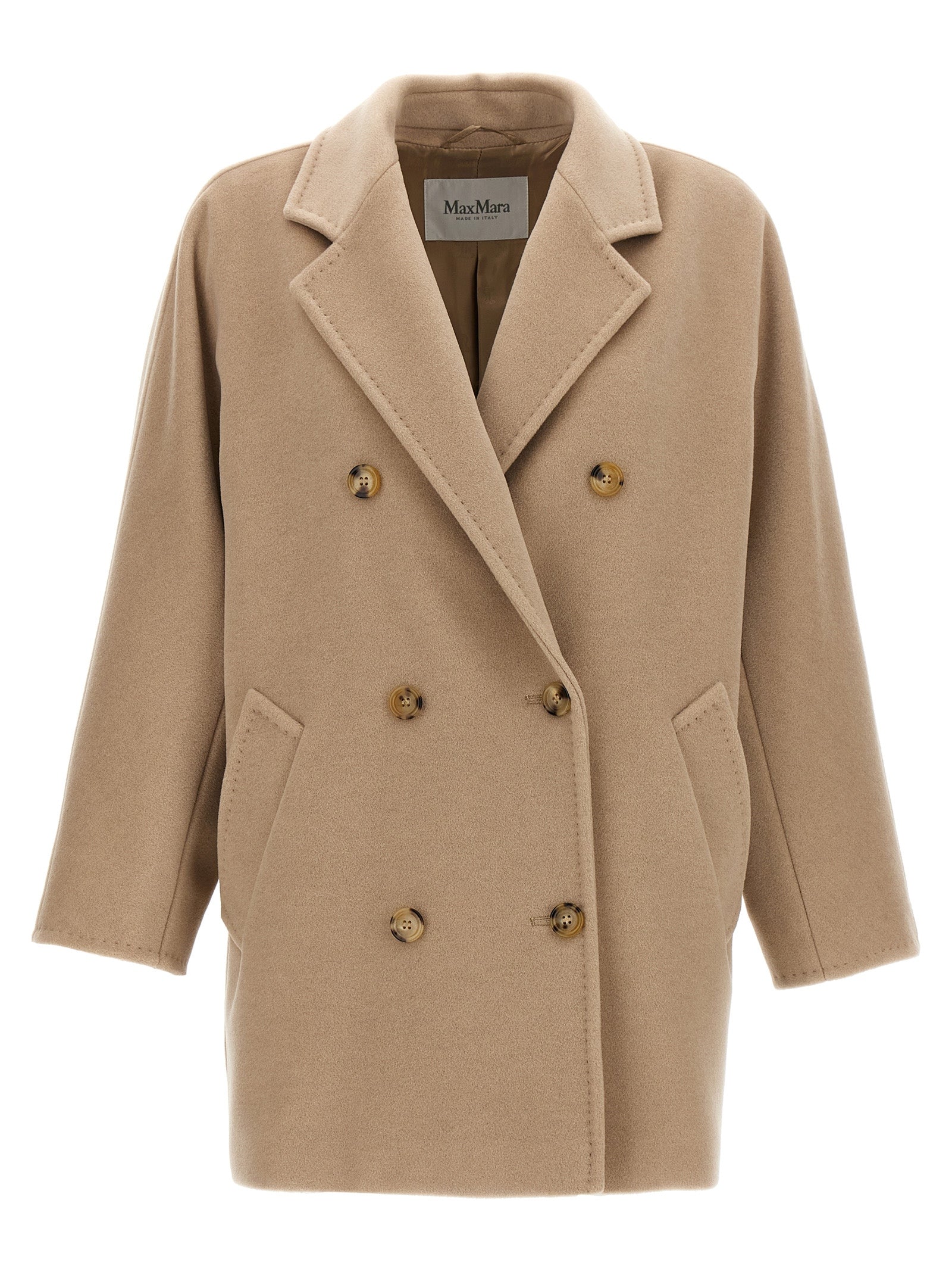 Beige Virgin Wool Coat