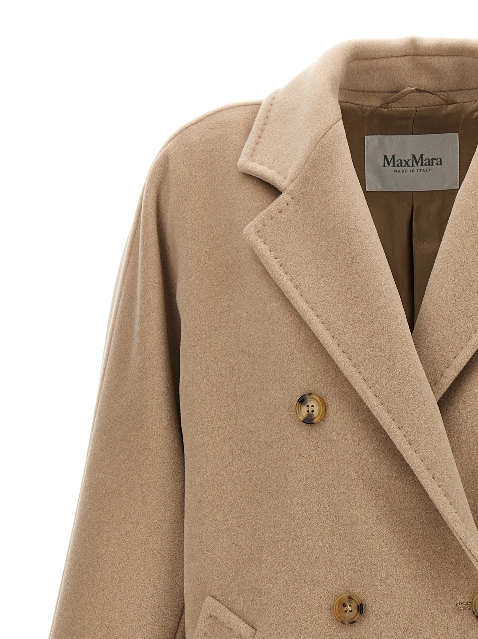 Beige Virgin Wool Coat