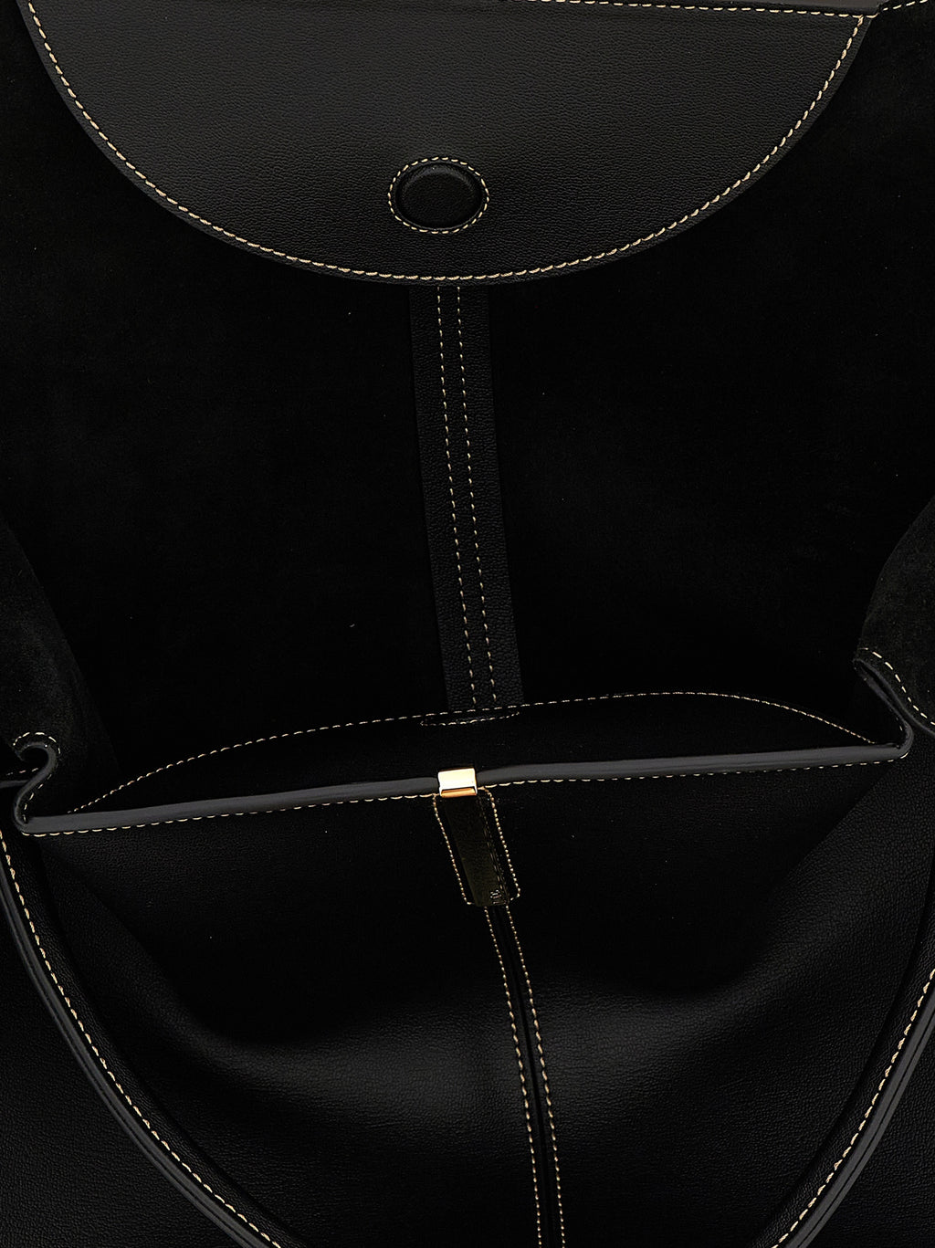 Black Calfskin Tote Bag