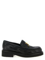 Black Lamb Leather Slip-On Loafers