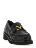 Black Lamb Leather Slip-On Loafers