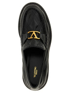 Black Lamb Leather Slip-On Loafers