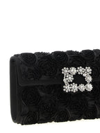 Black Viscose Clutch Bag