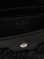 Black Viscose Clutch Bag