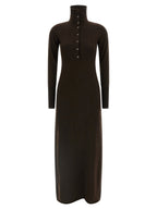 Brown Cashmere Long Dress
