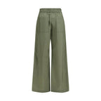 Bicolor Cotton Casual Pants