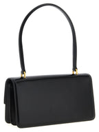 Black Calfskin Shoulder Bag