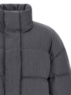Gray Wool Full-Length Jacket