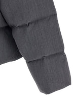 Gray Wool Full-Length Jacket