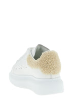 Beige Calfskin Chunky Sneakers