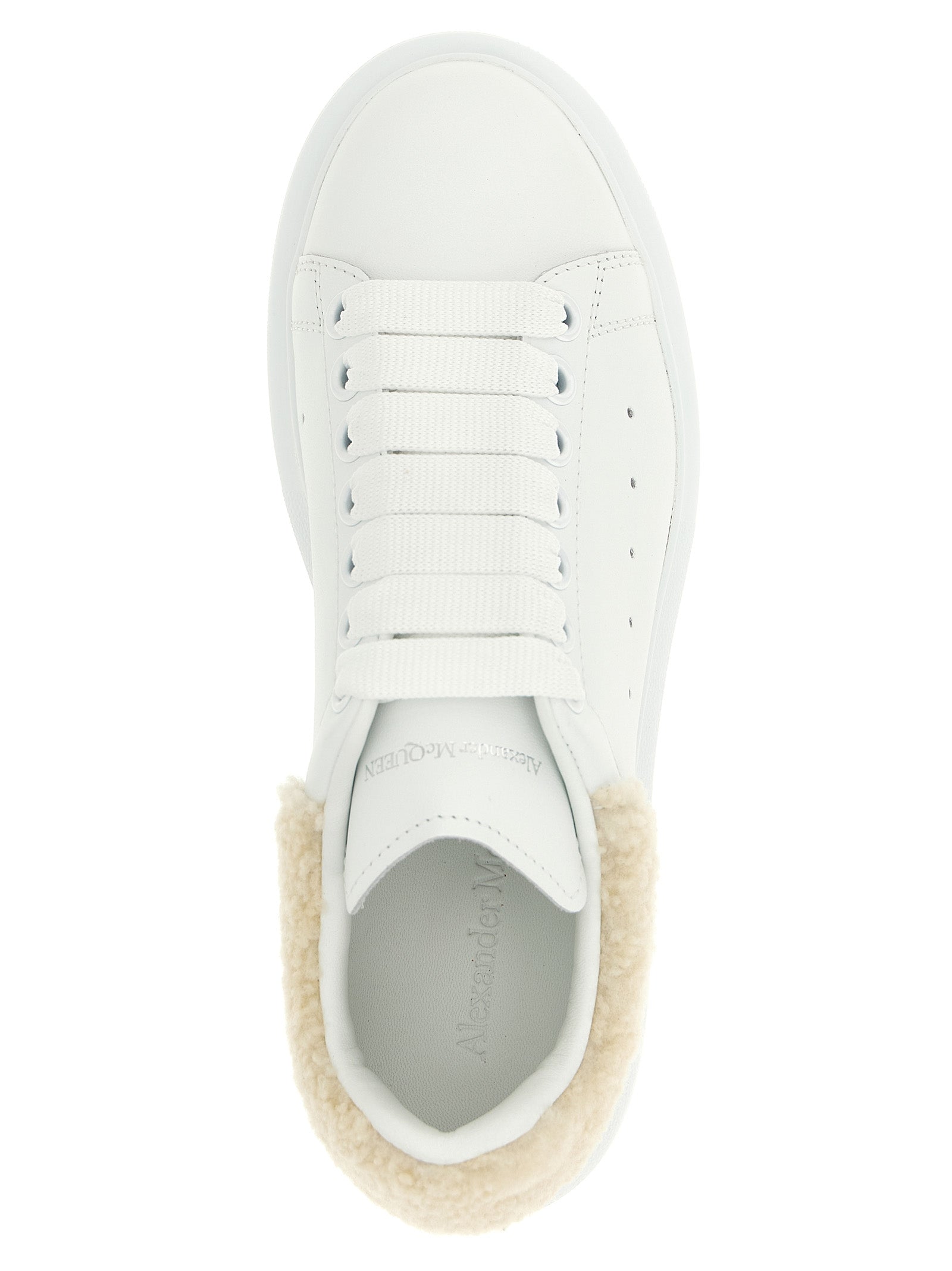 Beige Calfskin Chunky Sneakers