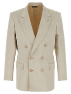 Beige Cotton Blazer