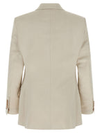 Beige Cotton Blazer
