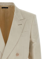 Beige Cotton Blazer