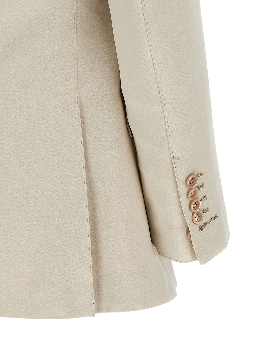 Beige Cotton Blazer