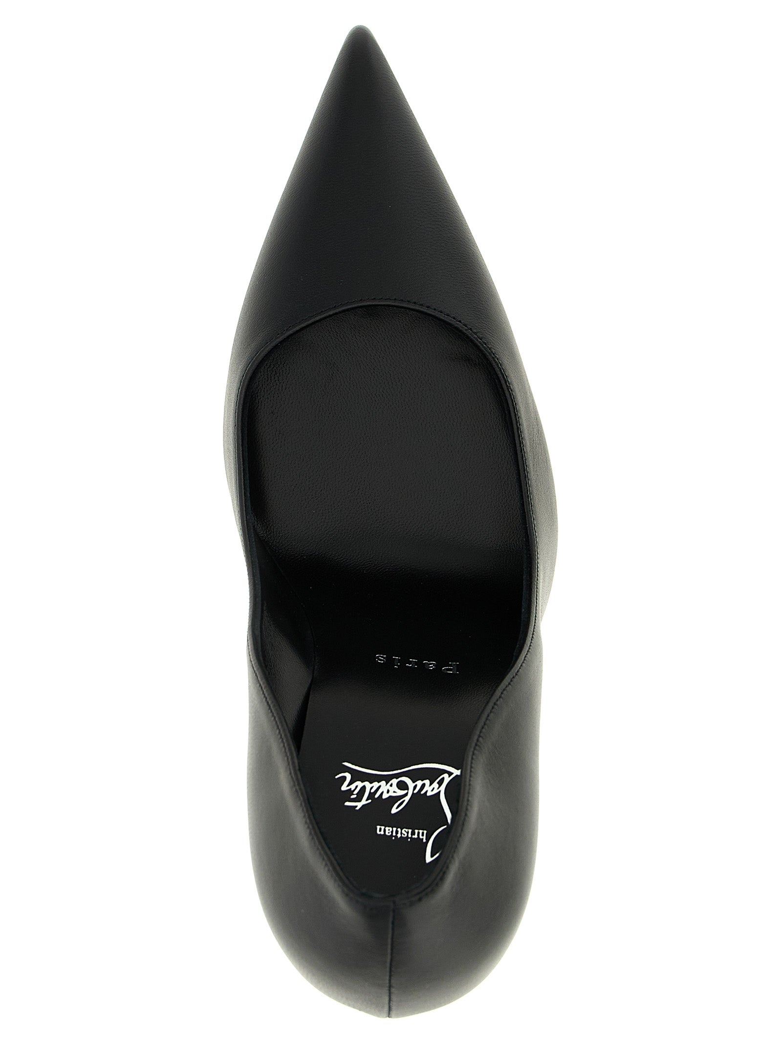 Black Lamb Leather High Heel Pumps