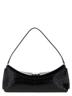 Black Calfskin Shoulder Bag
