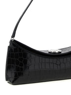 Black Calfskin Shoulder Bag